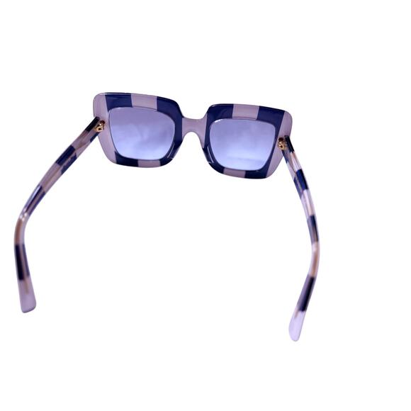 Dolce & Gabbana DG4263 3027/8F Square Sunglasses – Blue White Stripe – Authentic - Picture 2 of 6